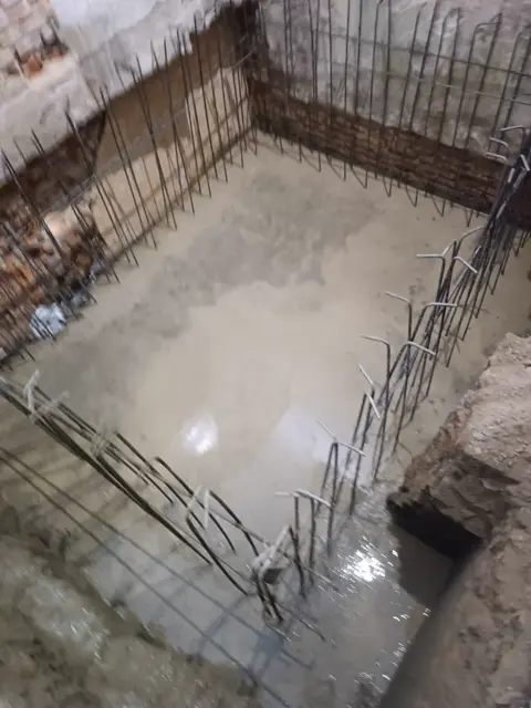 Getto della platea di fondazione